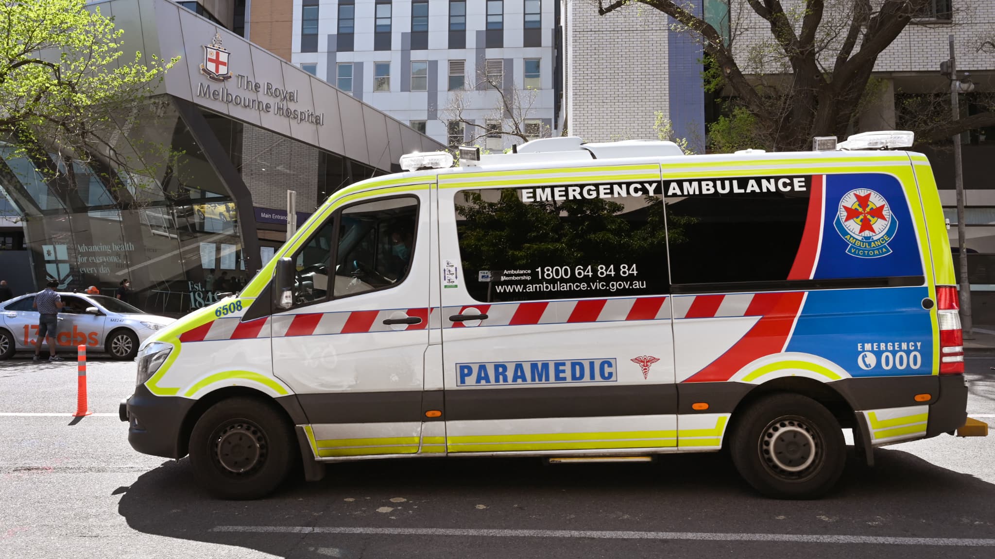 Ambulance en Australie pendant la panne