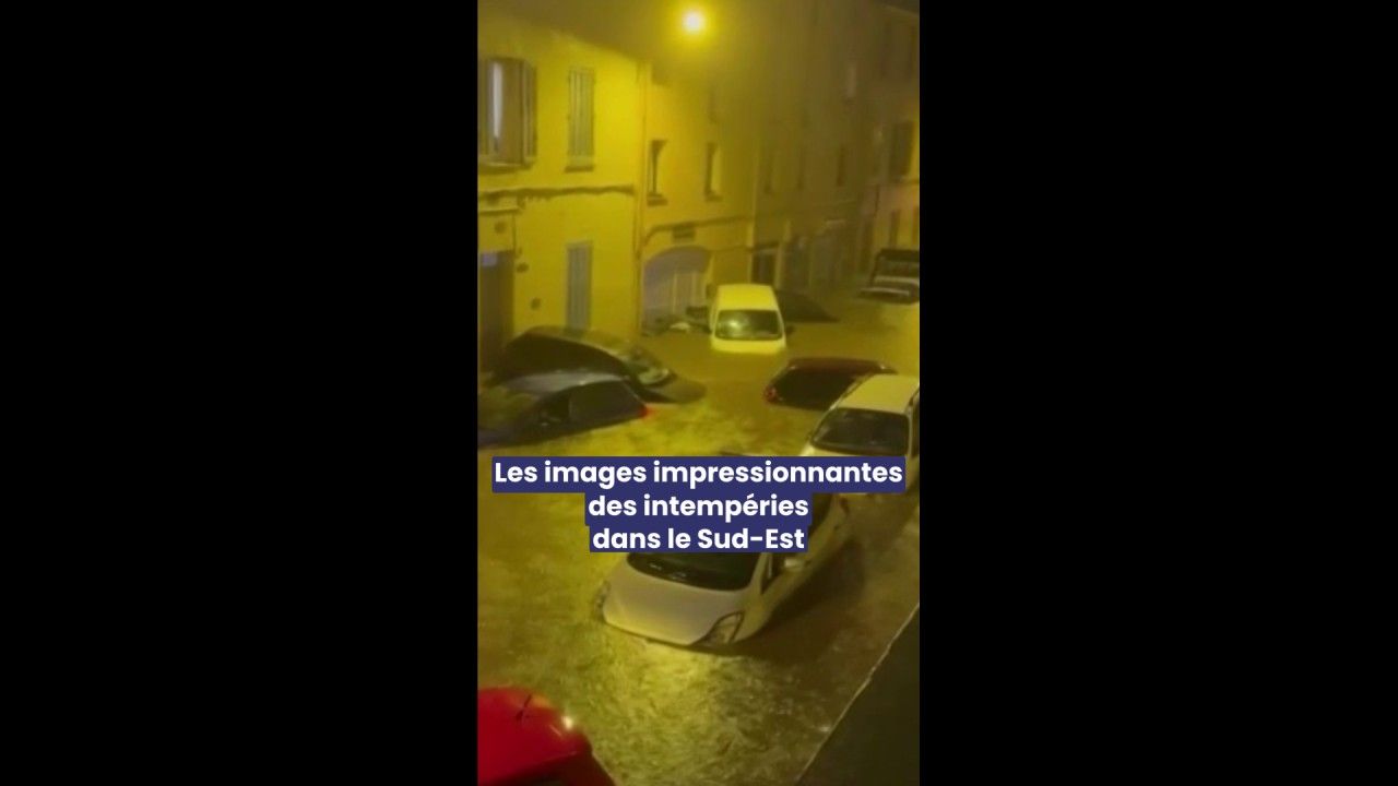 Intempéries dans le Sud-Est, vue générale