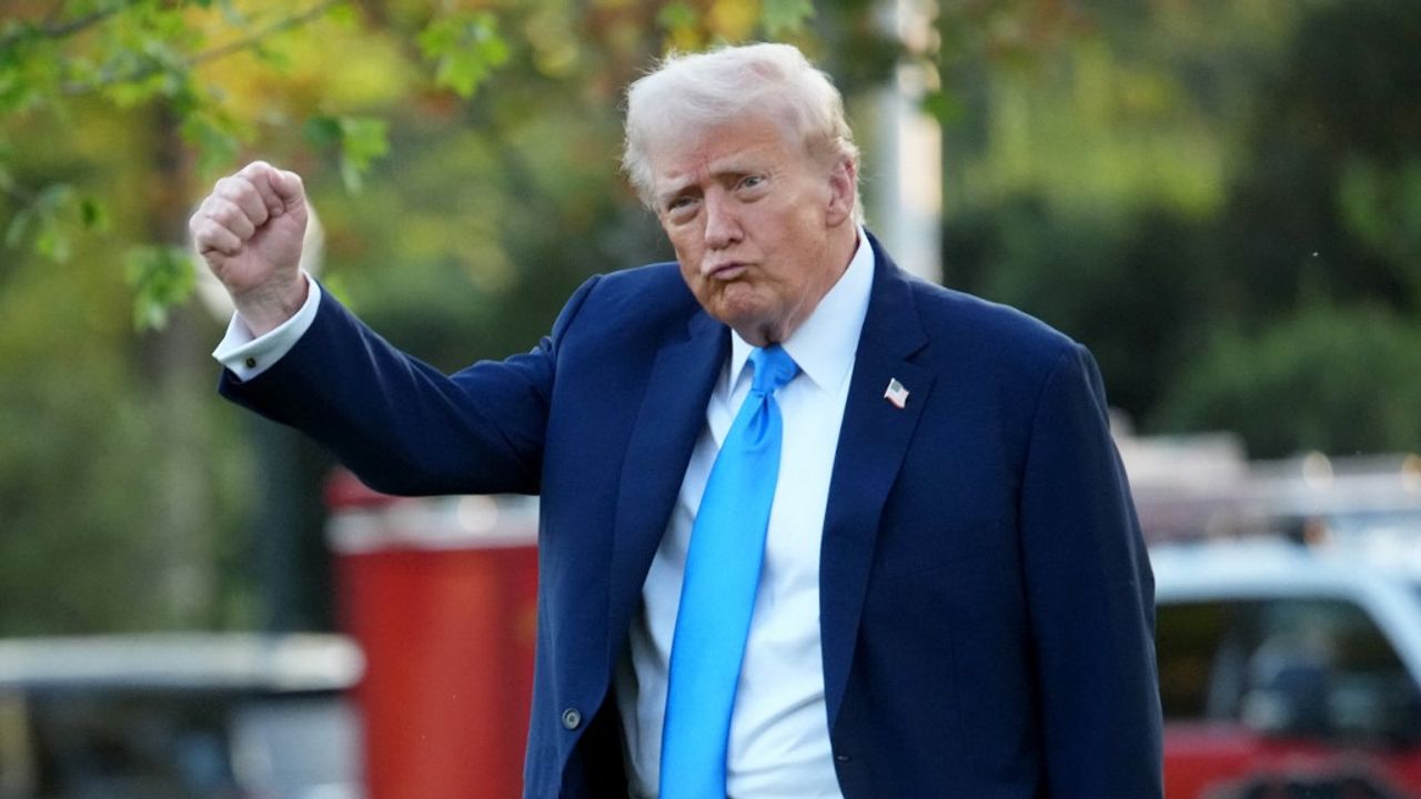 Donald Trump à la Maison Blanche lors du décret Antifa