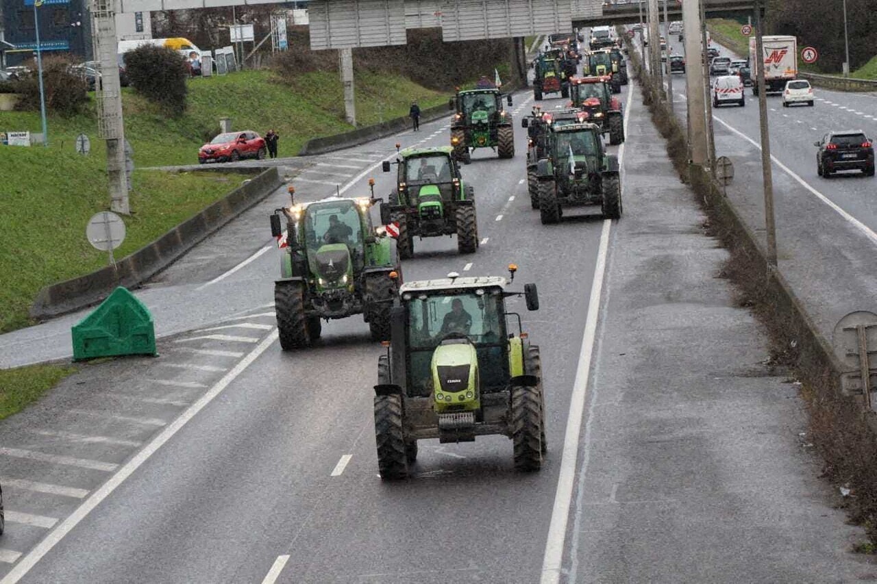 Agriculteurs Calvados lors de la mobilisation illustration