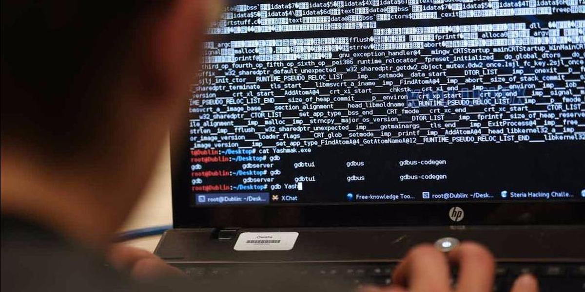 Illustration d'une cyberattaque et ransomware sur les systèmes informatiques
