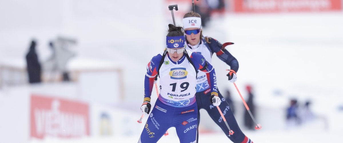 Portrait de Julia Simon lors d’un stage sportif