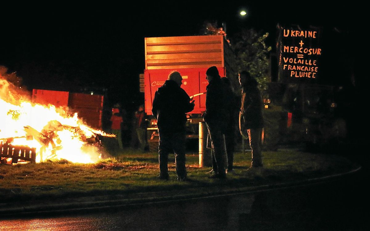 Mobilisation d’agriculteurs en Ille-et-Vilaine et Sage Vilaine