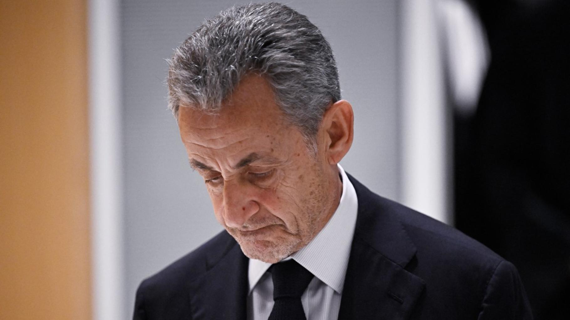 Nicolas Sarkozy lors d’une audience judiciaire
