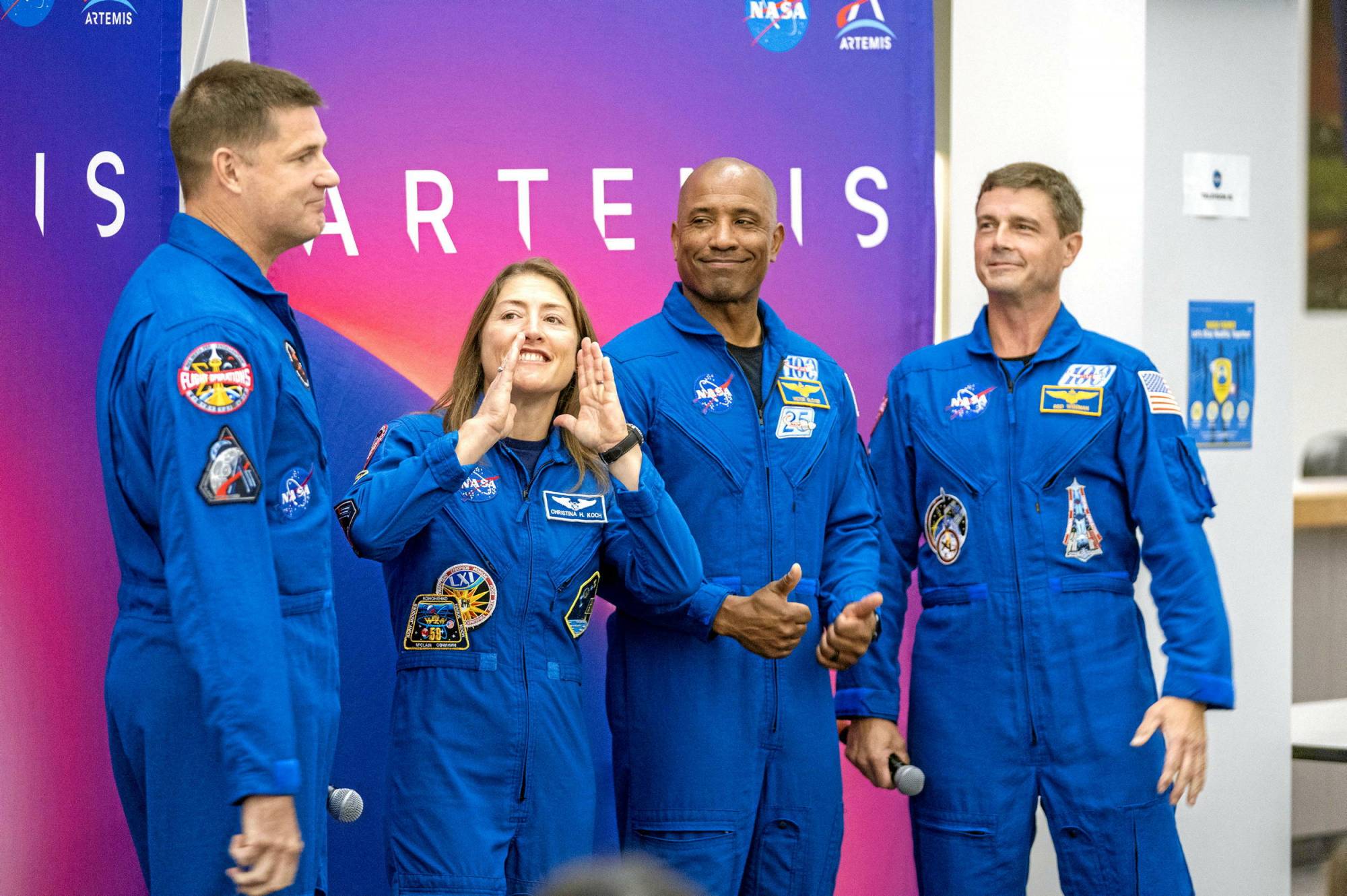 Conférence de presse des astronautes Artemis II