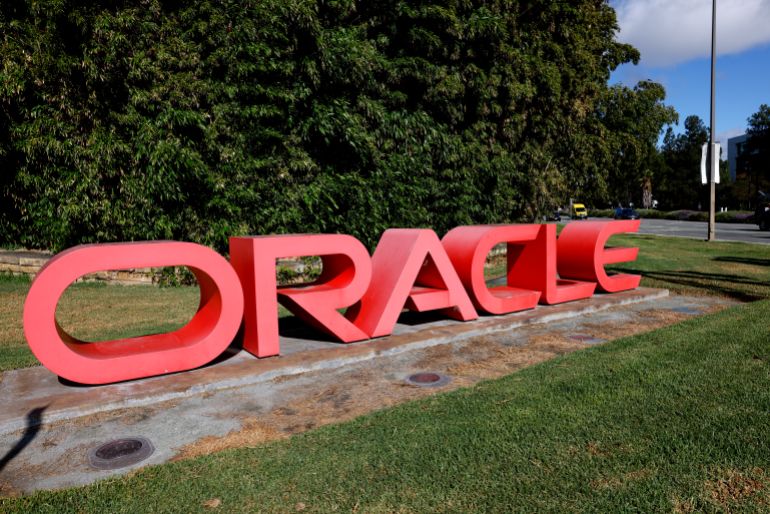Enseigne Oracle à Redwood City, Californie