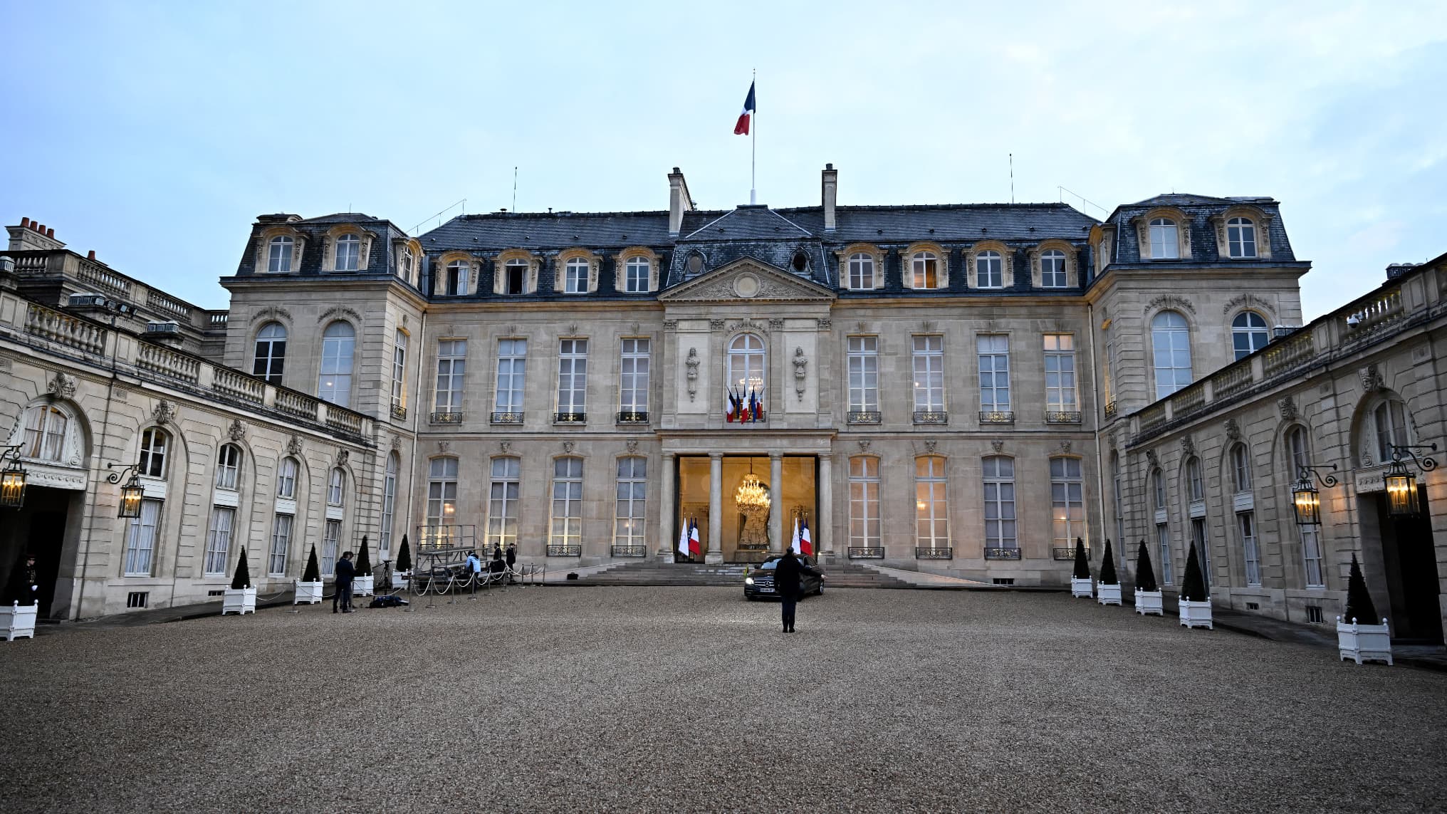 Vue du palais présidentiel de l'Élysée à Paris