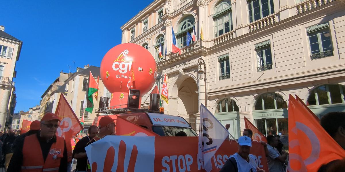 Manifestation à Pau le 2 octobre 2025