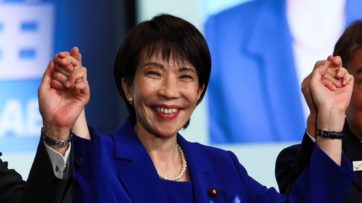 Sanae Takaichi à l'élection du PLD