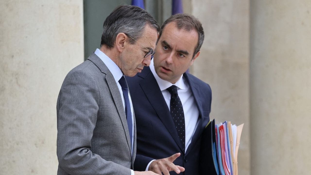 Sébastien Lecornu et Bruno Retailleau lors de l