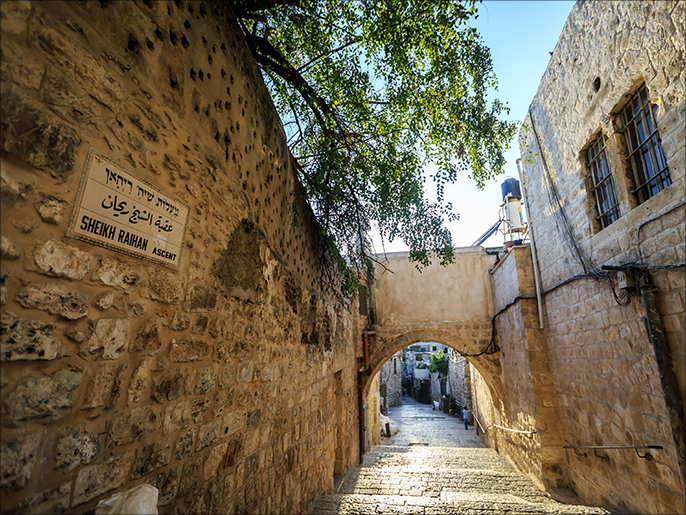 Aqba Cheikh Riyhan dans la hara Saadiyya, vieille ville de Jérusalem