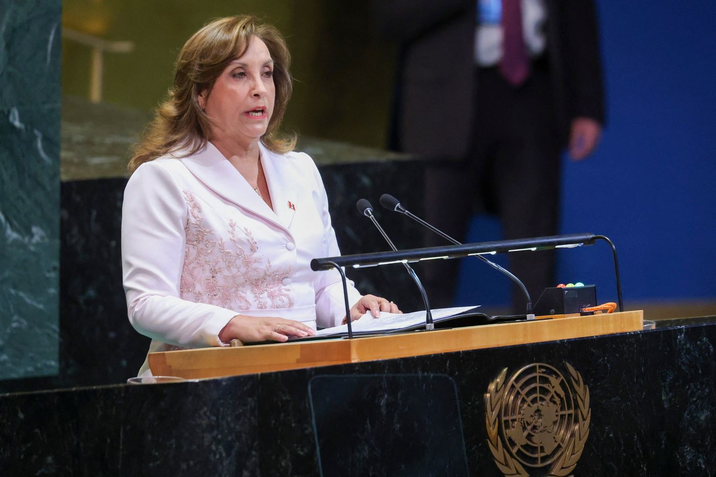 Dina Boluarte lors d’un moment politique