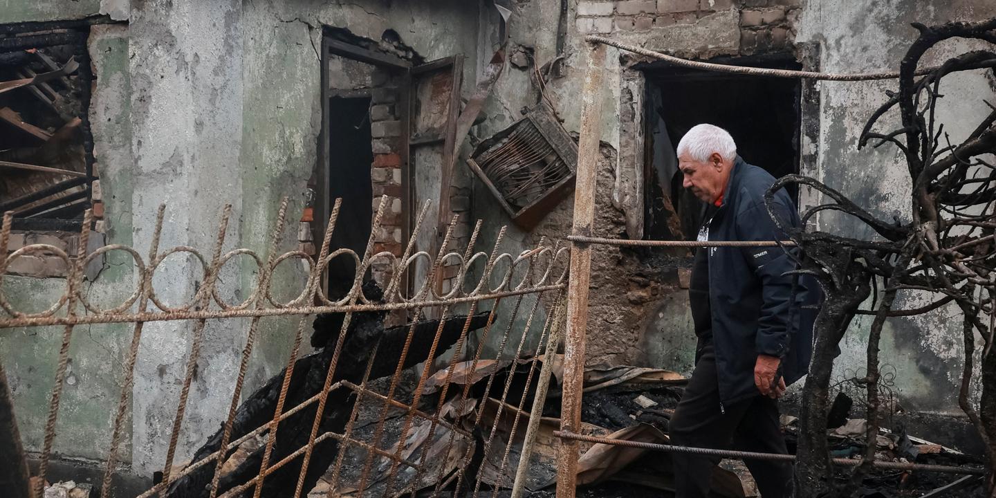 Vue aérienne d’Odessa après une attaque russe