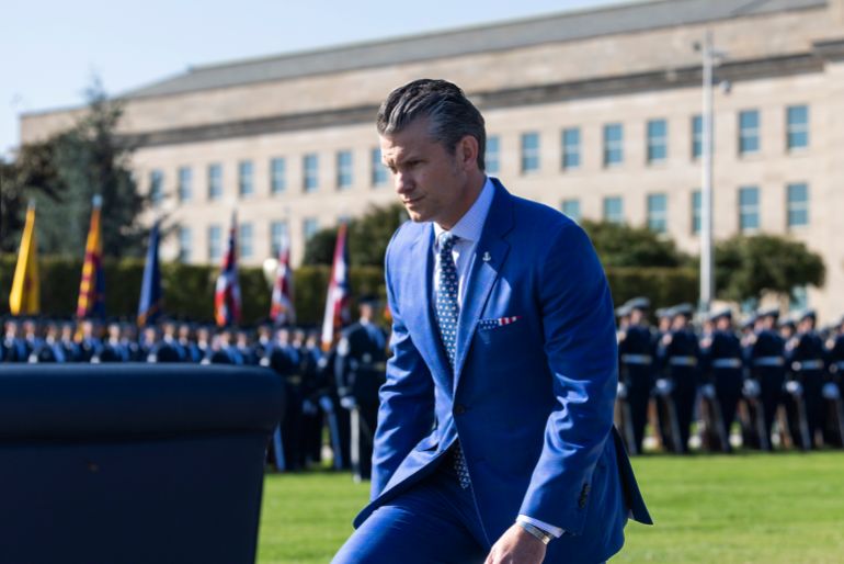 Pete Hegseth au Pentagone - EPA/JIM LO SCALZO