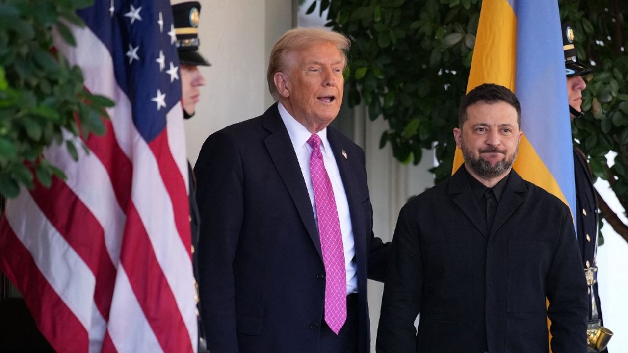 Trump et Zelensky lors d\'une conférence de presse