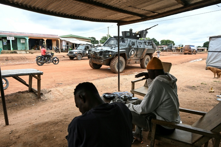Vue d’un poste avancé près de la frontière nord-est