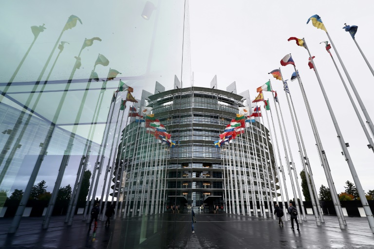 Photo d'un débat parlementaire sur le prix Sakharov