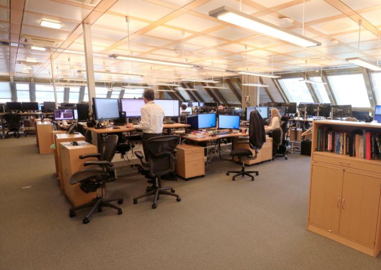 Salle de marché de Norges Bank Investment Management à Oslo