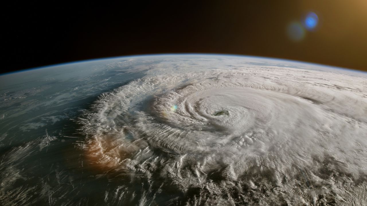 Tempête Melissa dans les Caraïbes, image satellite