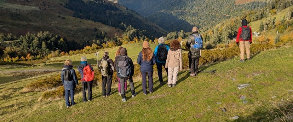 Observateurs près du col de Tramassel lors du brame du cerf