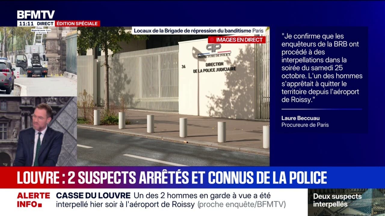 Vue d’ensemble sur le Louvre et les investigations en cours