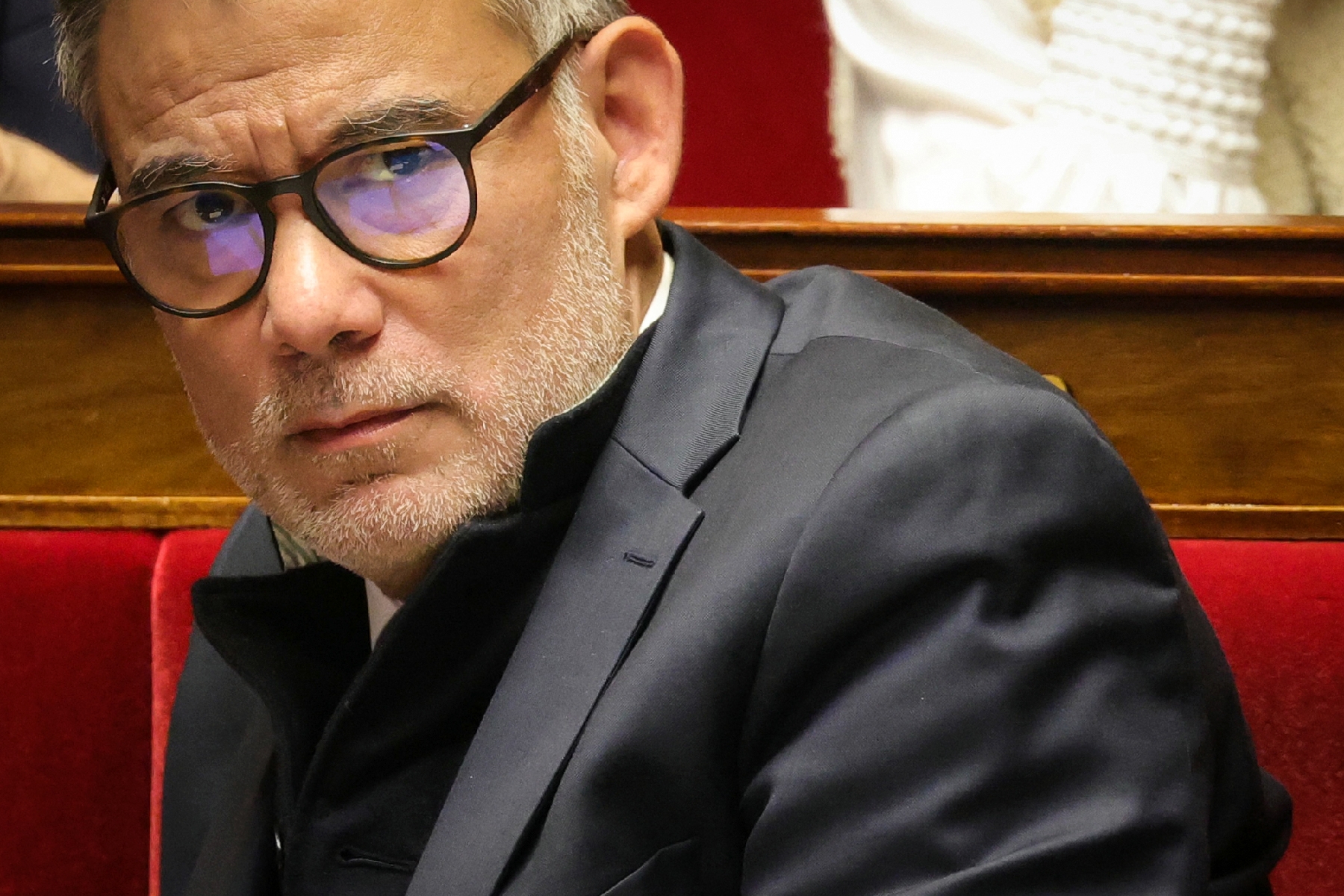 Olivier Faure lors d'un discours politique