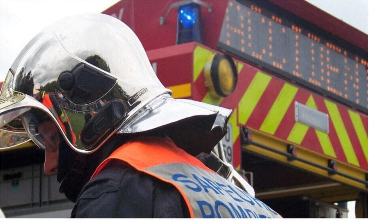 Voiture accidentée sur la RN174 près de Saint-Lô