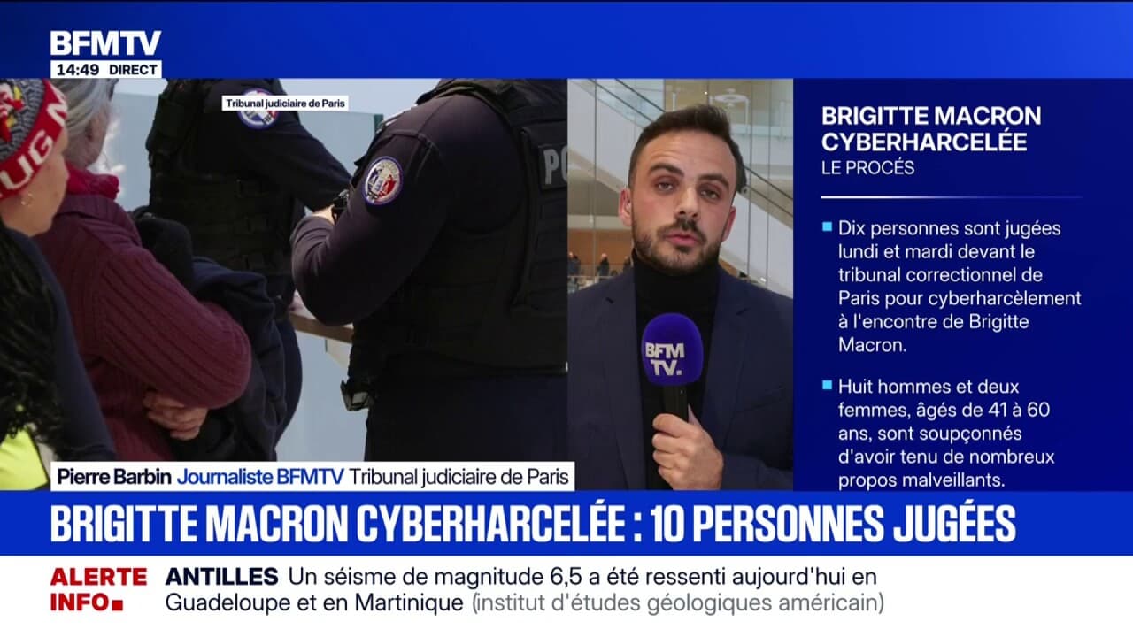 Photo d'une information sur l'affaire Brigitte Macron