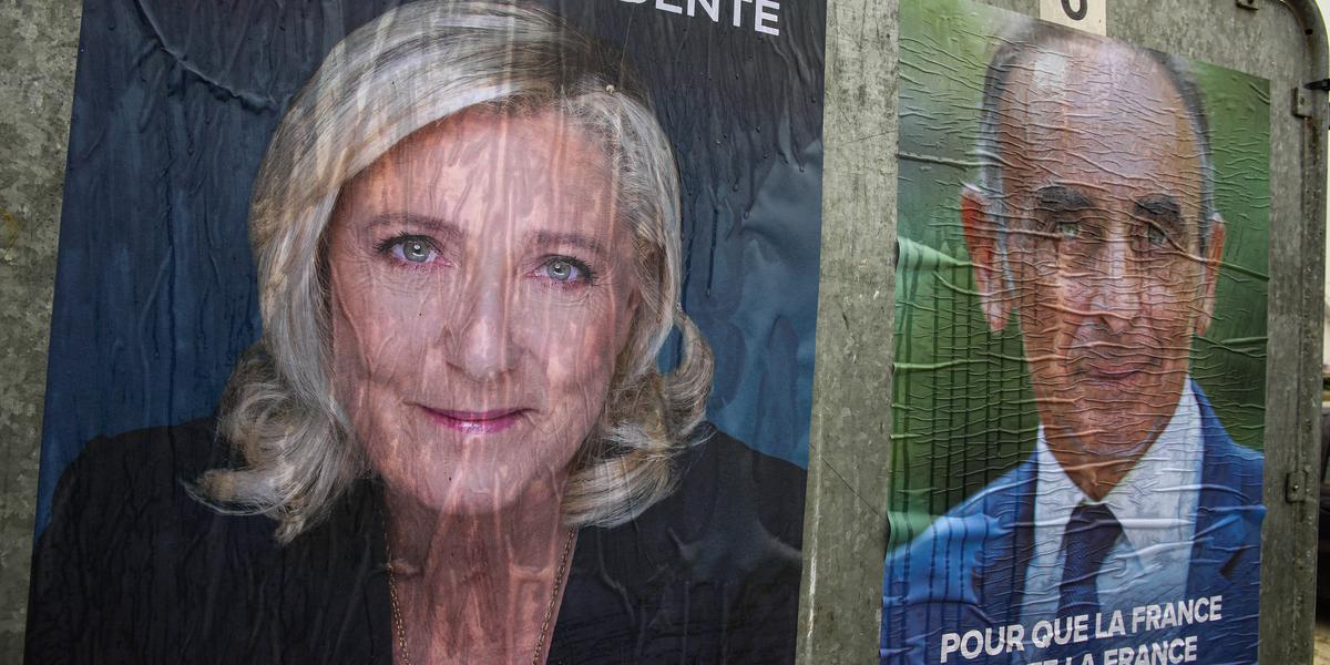 Éric Zemmour lors d'une allocution politique