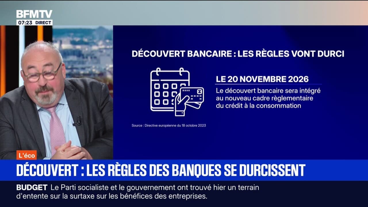 Graphique sur les règles du découvert bancaire