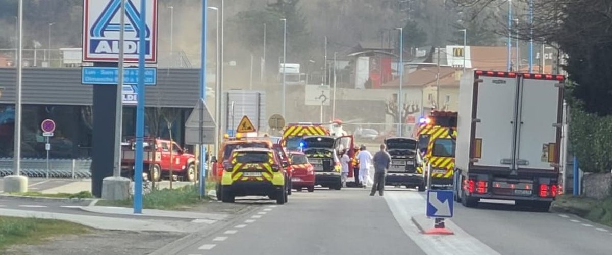 Accident près d’un supermarché à Tarascon-sur-Ariège