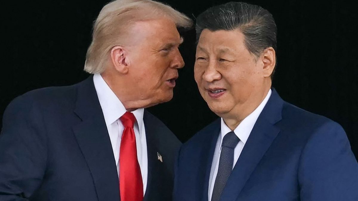 Trump et Xi Jinping lors d'une entrevue à Busan