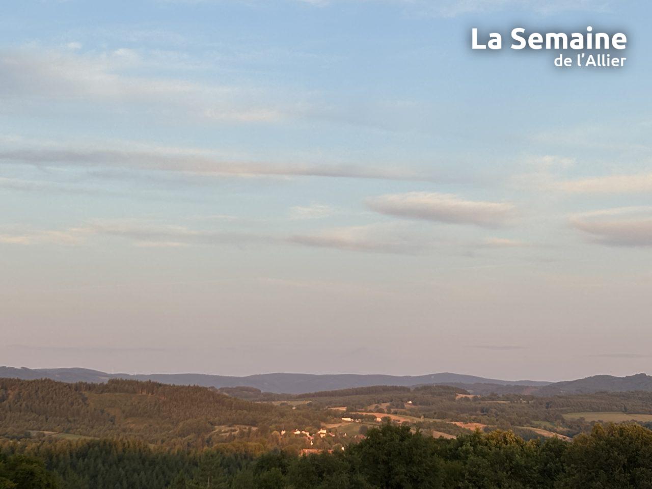 Ciel estival dans le Bourbonnais