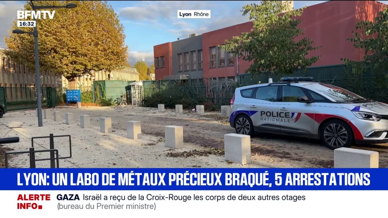 Cinq auteurs présumés arrêtés lors du braquage lyonnais