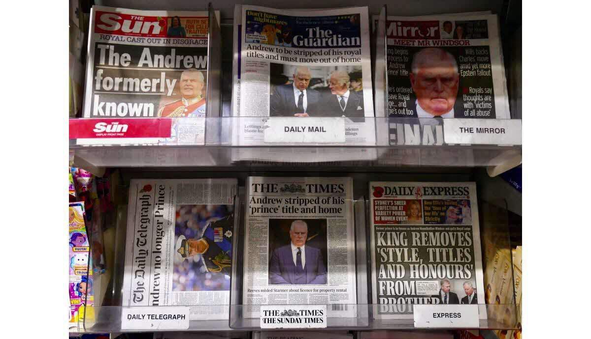 L'ex-prince Andrew déchu de son dernier titre militaire