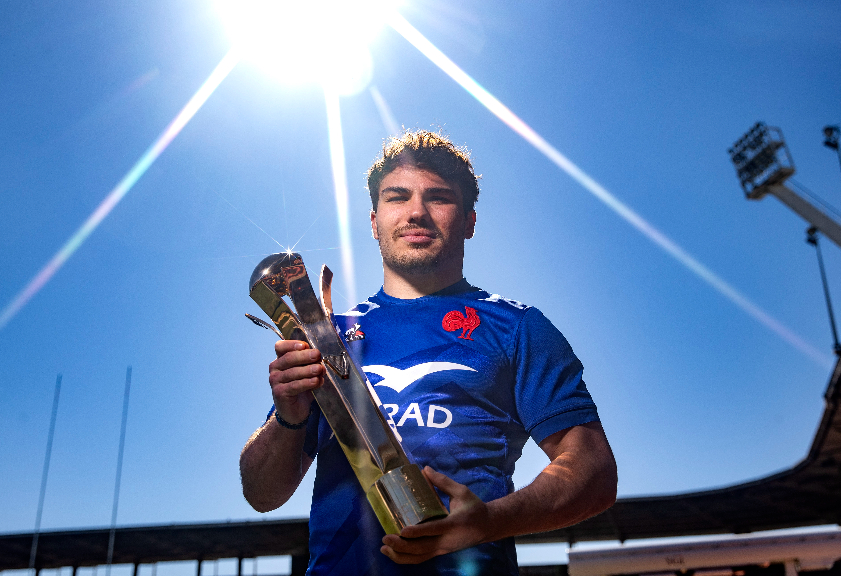Antoine Dupont, joueur du Stade Toulousain en action