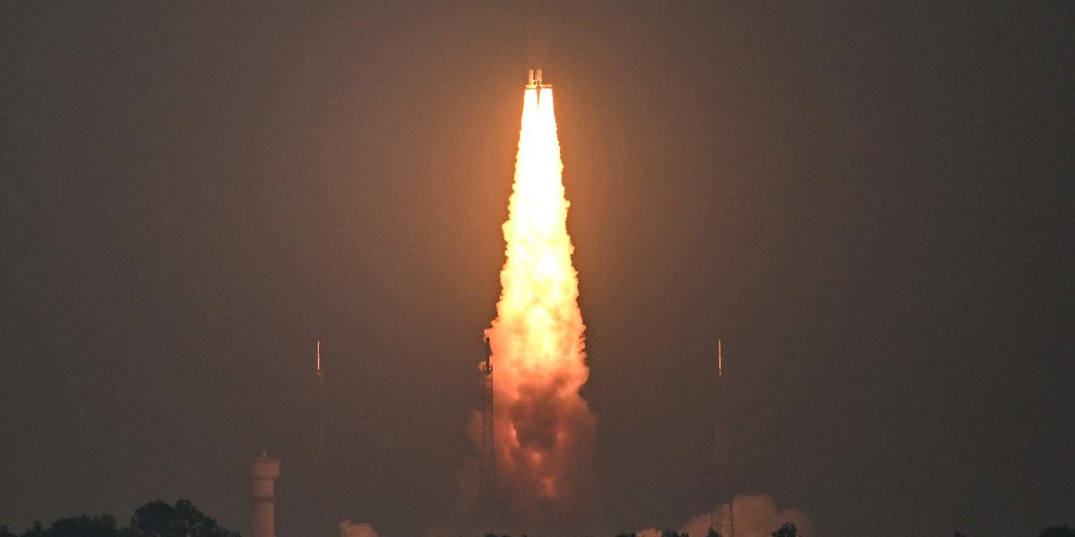 Vue du CMS-03 après son lancement