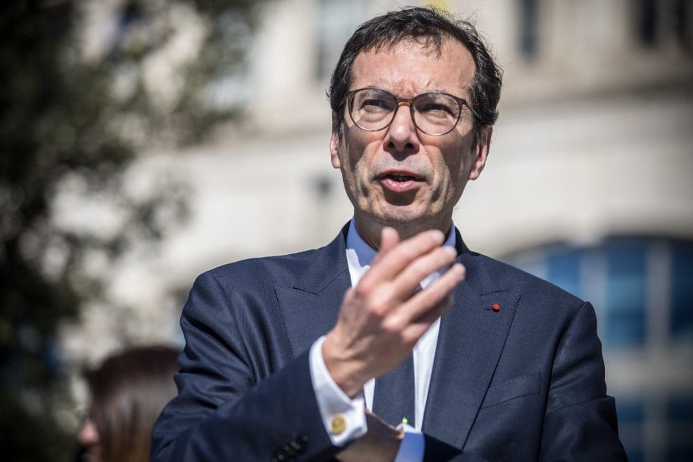 Jean-Pierre Farandou lors d’une visite presse