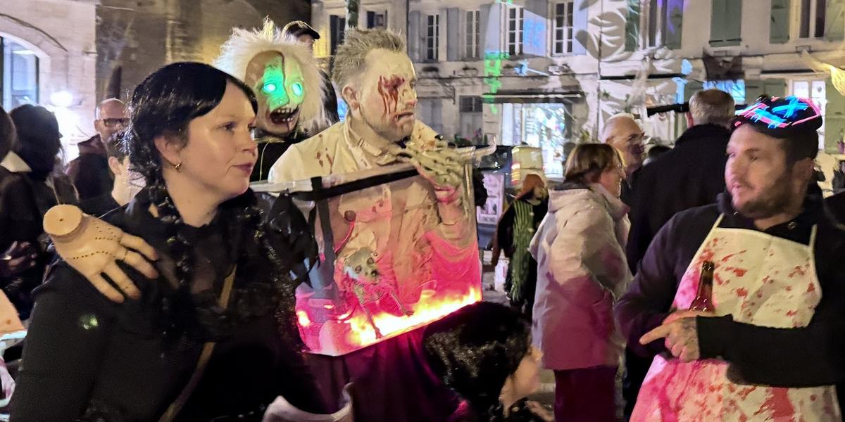 Participants déguisés lors d’Halloween à Verteillac