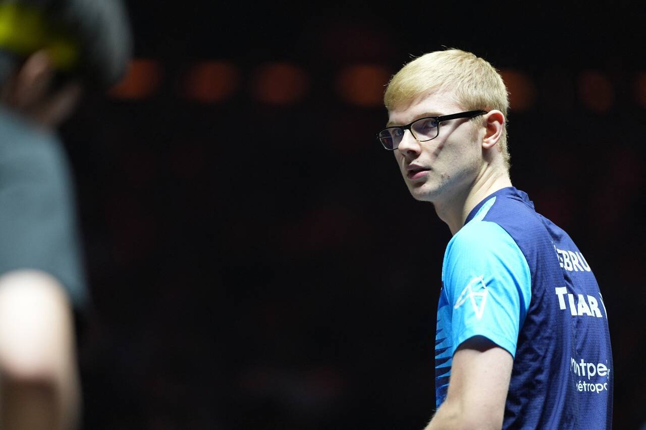 Table tennis en action lors du WTT Francfort