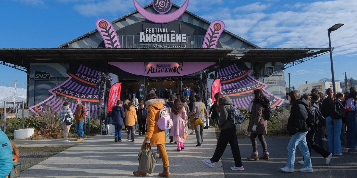 Vue générale du festival BD à Angoulême