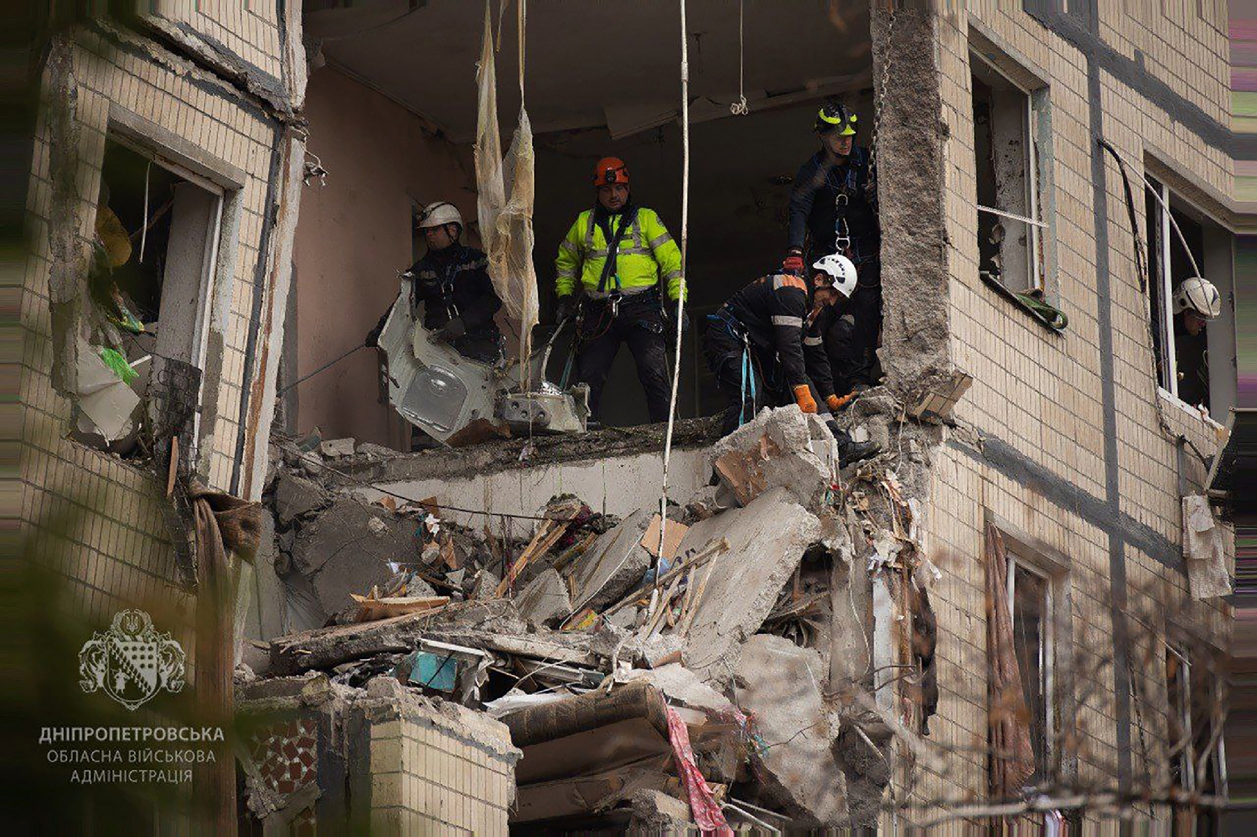 Vue d'une ville ukrainienne frappée par les coupures d'énergie