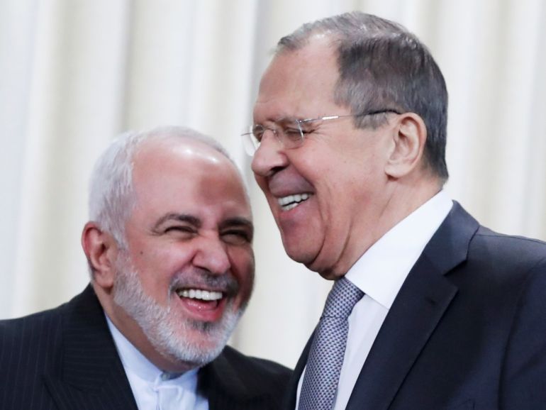 Mohammad Javad Zarif et Sergueï Lavrov, Moscou, 30 décembre 2019.