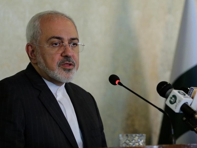 Mohammad Javad Zarif lors d'une rencontre officielle.