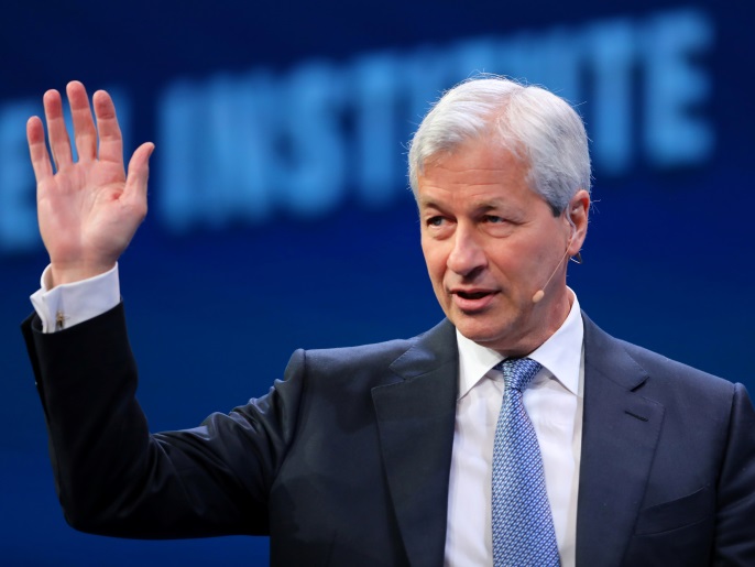 Jamie Dimon, PDG de JPMorgan, lors d'une conférence