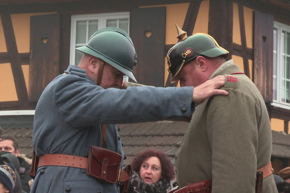 Cérémonie autour des Feldgrauen lors du 11-Novembre en Alsace