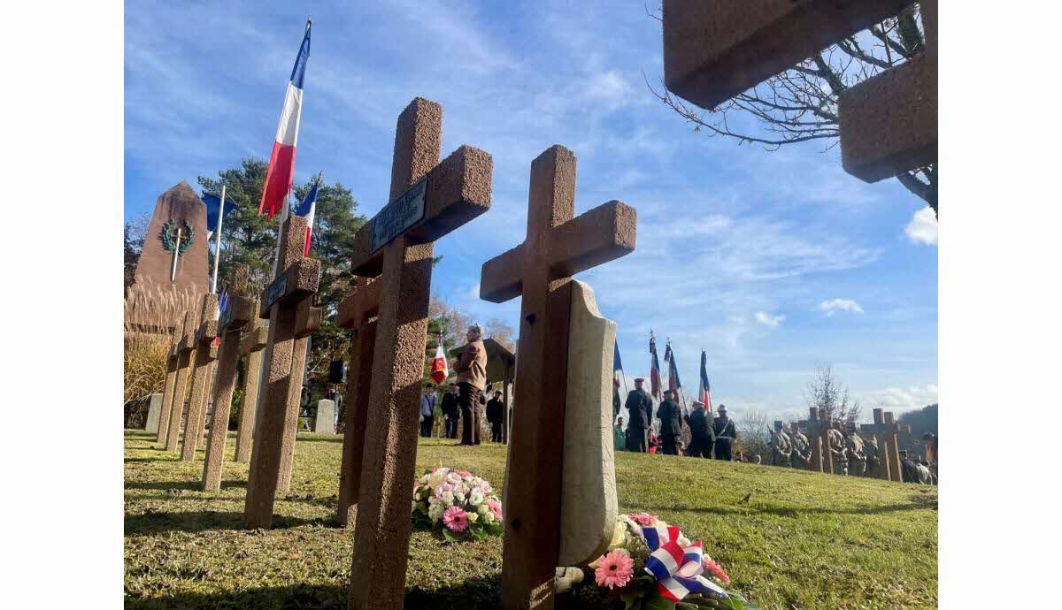 Nécropole des Tiges à Saint-Dié-des-Vosges au soleil