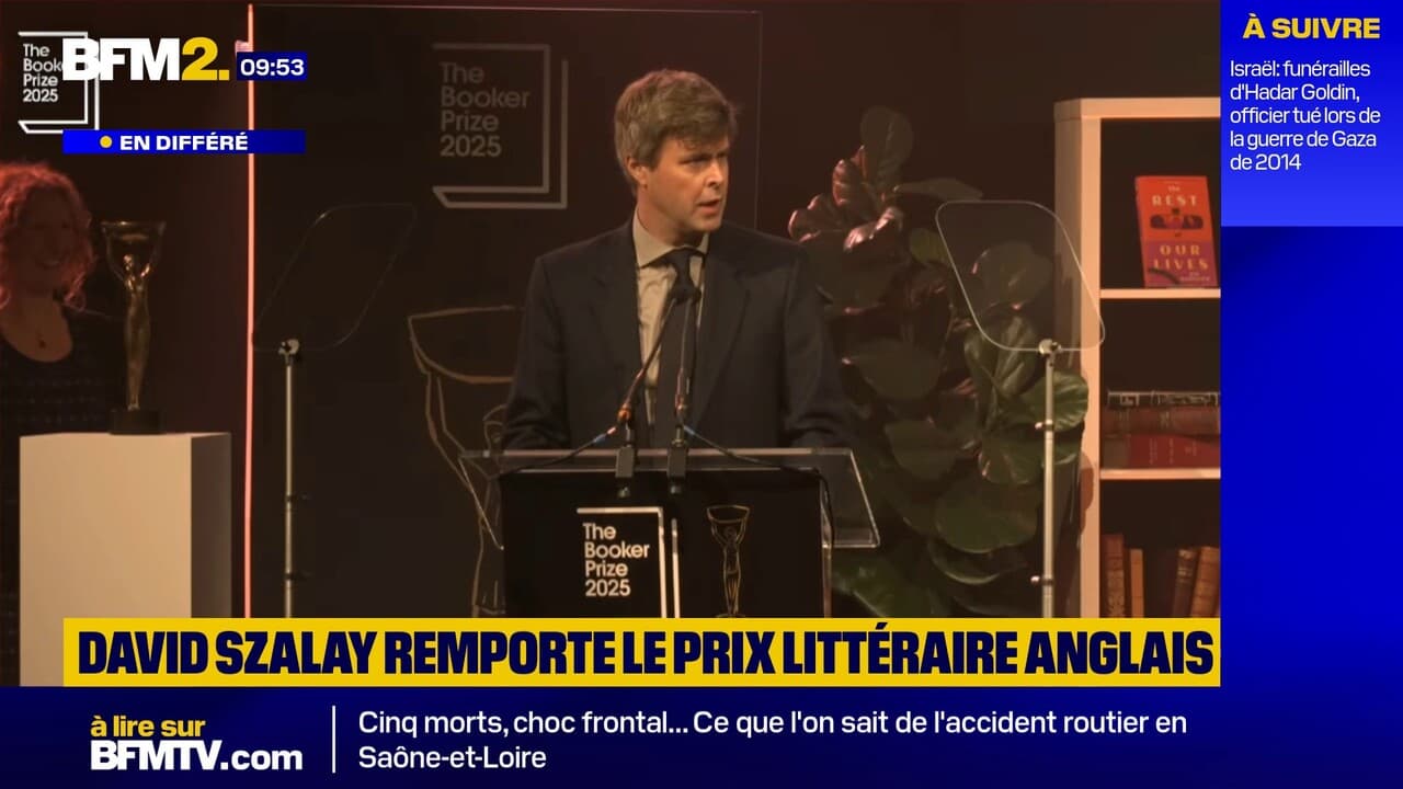 David Szalay remporte le Booker Prize 2025 pour Flesh