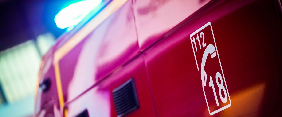 Secours sur la scène d'un accident moto à Nîmes