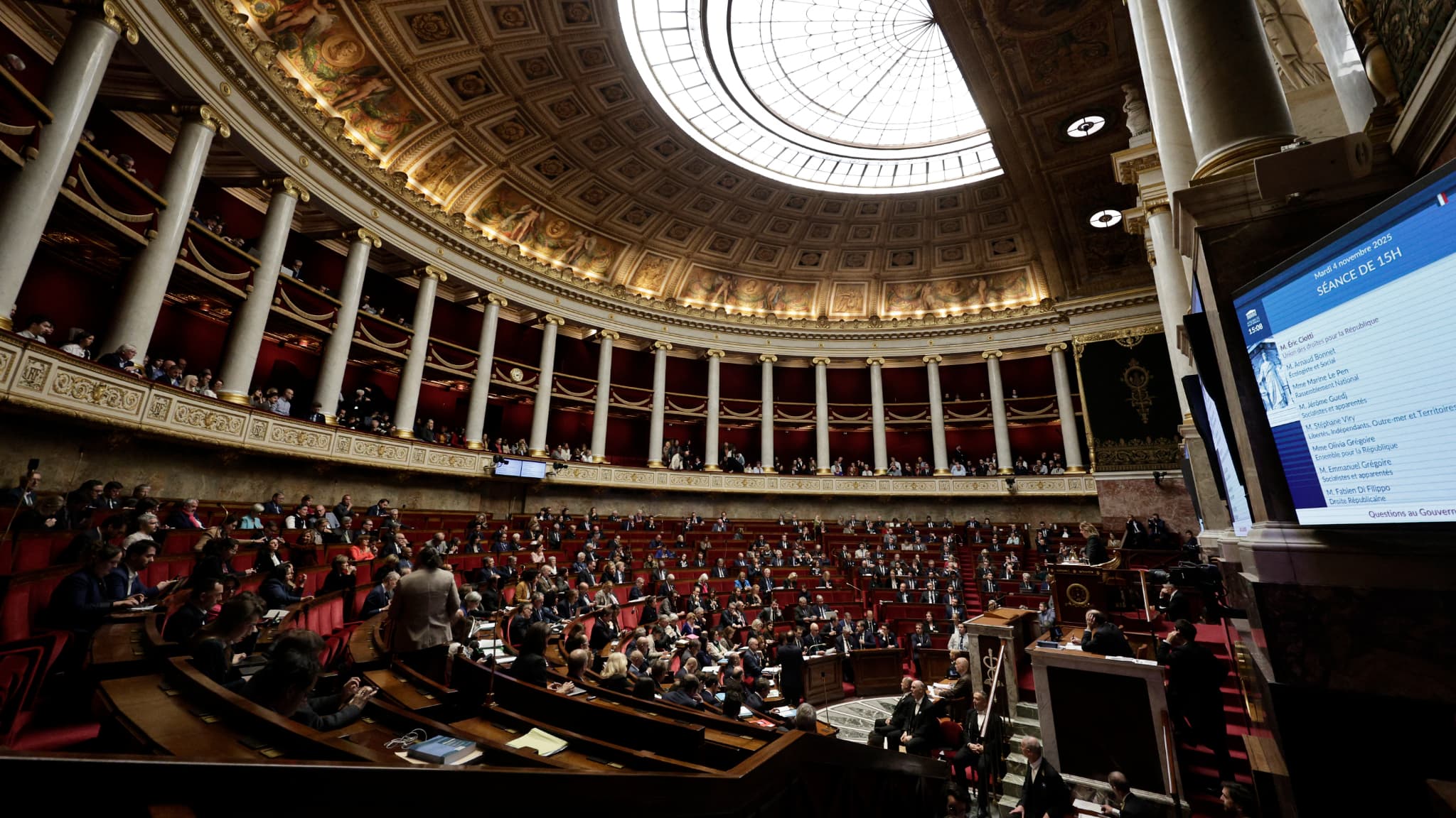 Députés lors d’une séance à l’Assemblée nationale